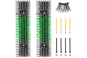 ROUISXUE Livestock Scratch Brush for Cattle, Horses, Goats, Cow, Durable Scratching & Massage Grooming Tool for Healthy Coat, Relieves Itching, Easy Install on Fence Posts(2pcs, Gray)