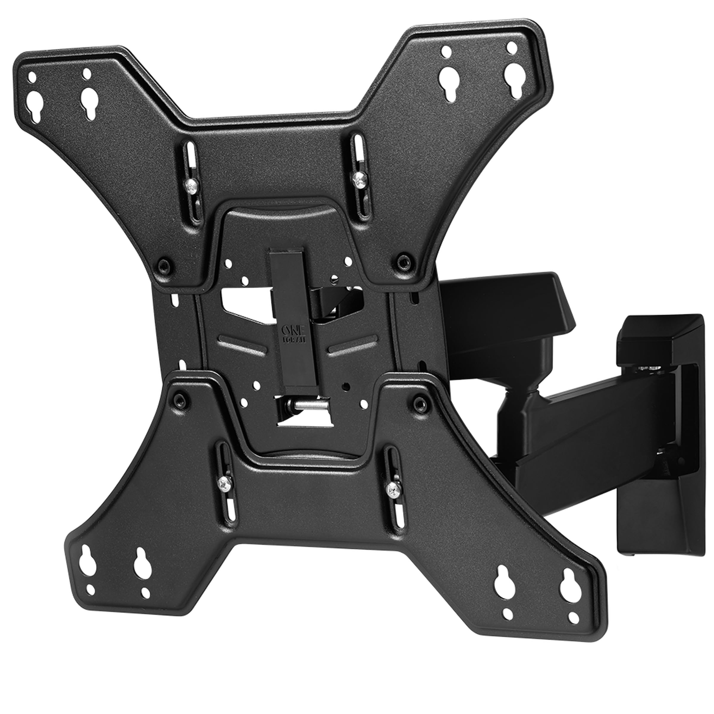 One For All Full Motion TV Bracket – Swivel (180°) Tilt (15°) Wall Mount – Screen size 13-65 Inch - For All types of TVs - Max Weight 50kgs - VESA 75x75 to 400x400 - Black - WM4451