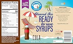 Hypothermias Shaved Ice & Snow Cone Syrup - Quart