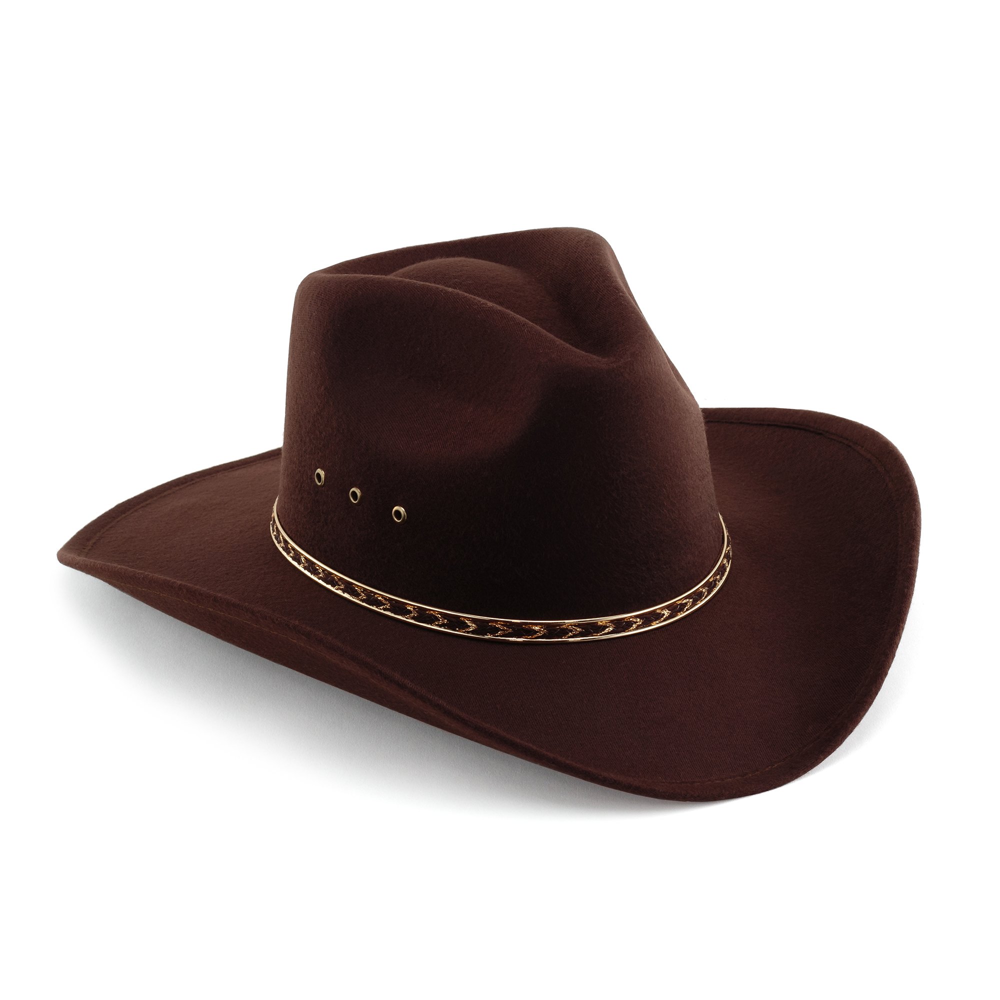 Western Pinch Front Faux Felt Cowboy 