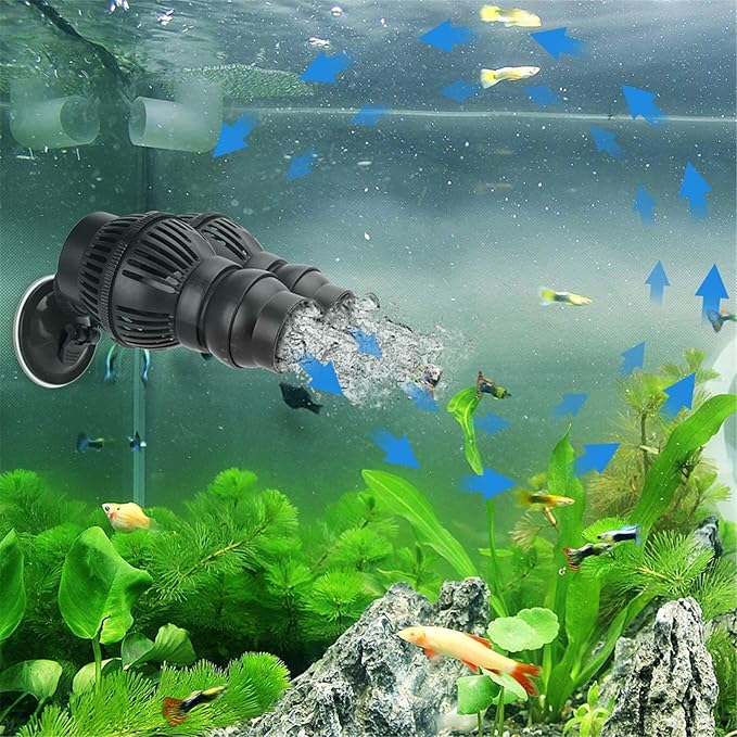 Amazon Co Jp ウェーブポンプ アクアリウム 水流ポンプ 淡水海水用水中水族館デュアルヘッドパワーヘッド水槽wavemakerの循環ポンプ 水槽 波メーカー Color Black Size Rs8 ホーム キッチン