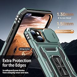 Goodon for iPhone 14 Plus Case with Sliding Camera