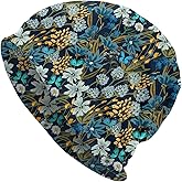 Floral Vines Berry Beanies Slouchy Bonnet Hat Chemo Skullies Cap Casual Beanies Hat for Women Men