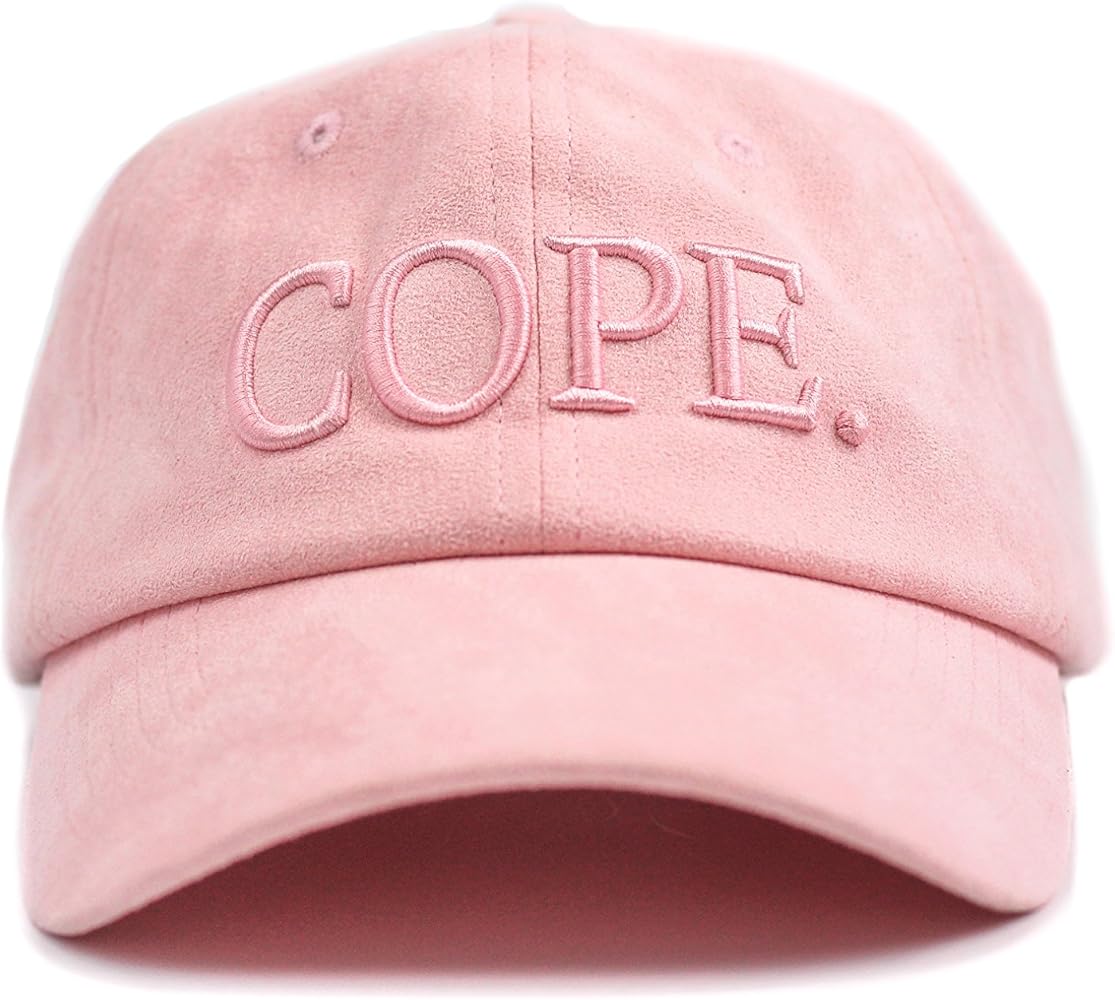 pink suede dad hat