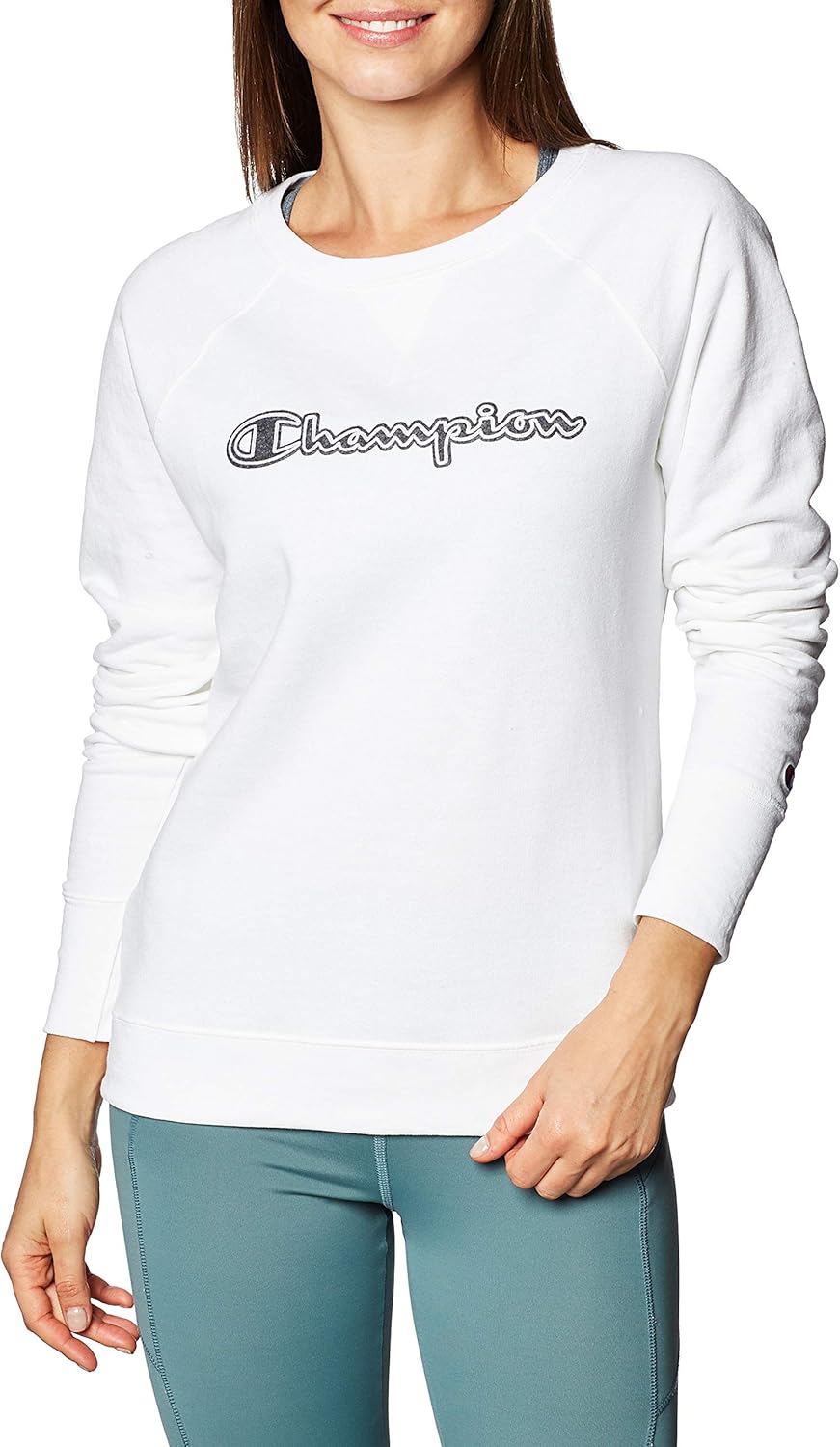 Champion Women's Powerblend Boyfriend Crew at  Women’s Clothing store