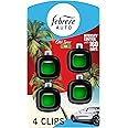 Febreze Car Air Freshener Vent Clip Old Spice Fiji Scent, .07 oz. Car Vent Clip, Pack of 4
