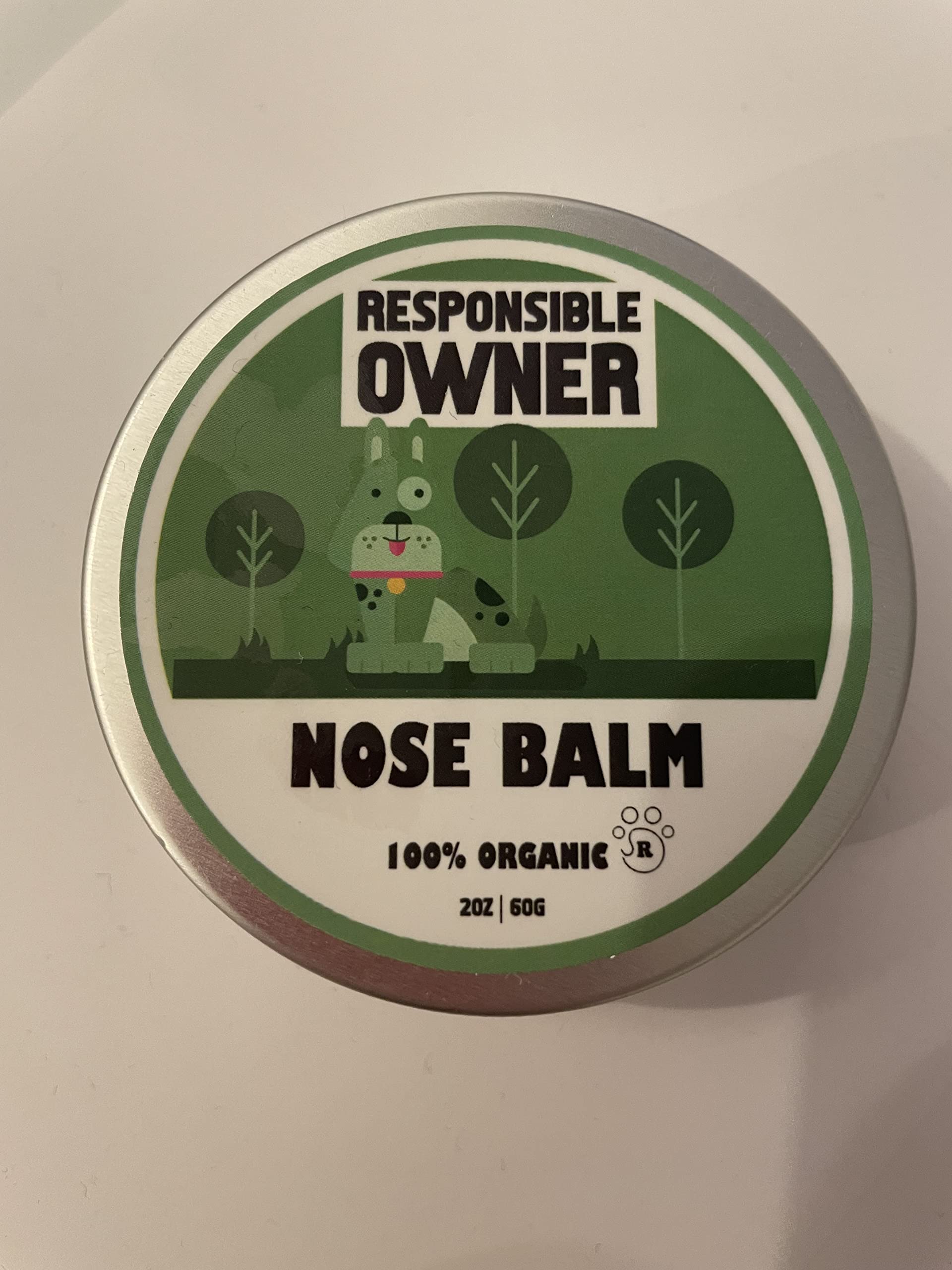Responsible Owner | Organic Dog Nose Balm for Chapped, Crusty and Dry Dog Noses, All Natural Dog Nose Balm 2oz | 60ml