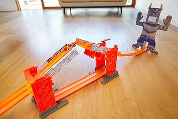 hot wheels track builder system stunt bridge kit