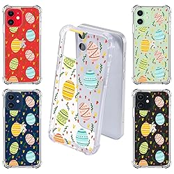 LuGeKe Happy Easter Eggs Print Case for iPhone 12