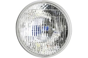 TOJIO H4002 Super Vision Crystal Headlight, Halogen Sealed Beam Headlight, (5"" ROUND, 127MM) (110/130W), Replaces# H4002
