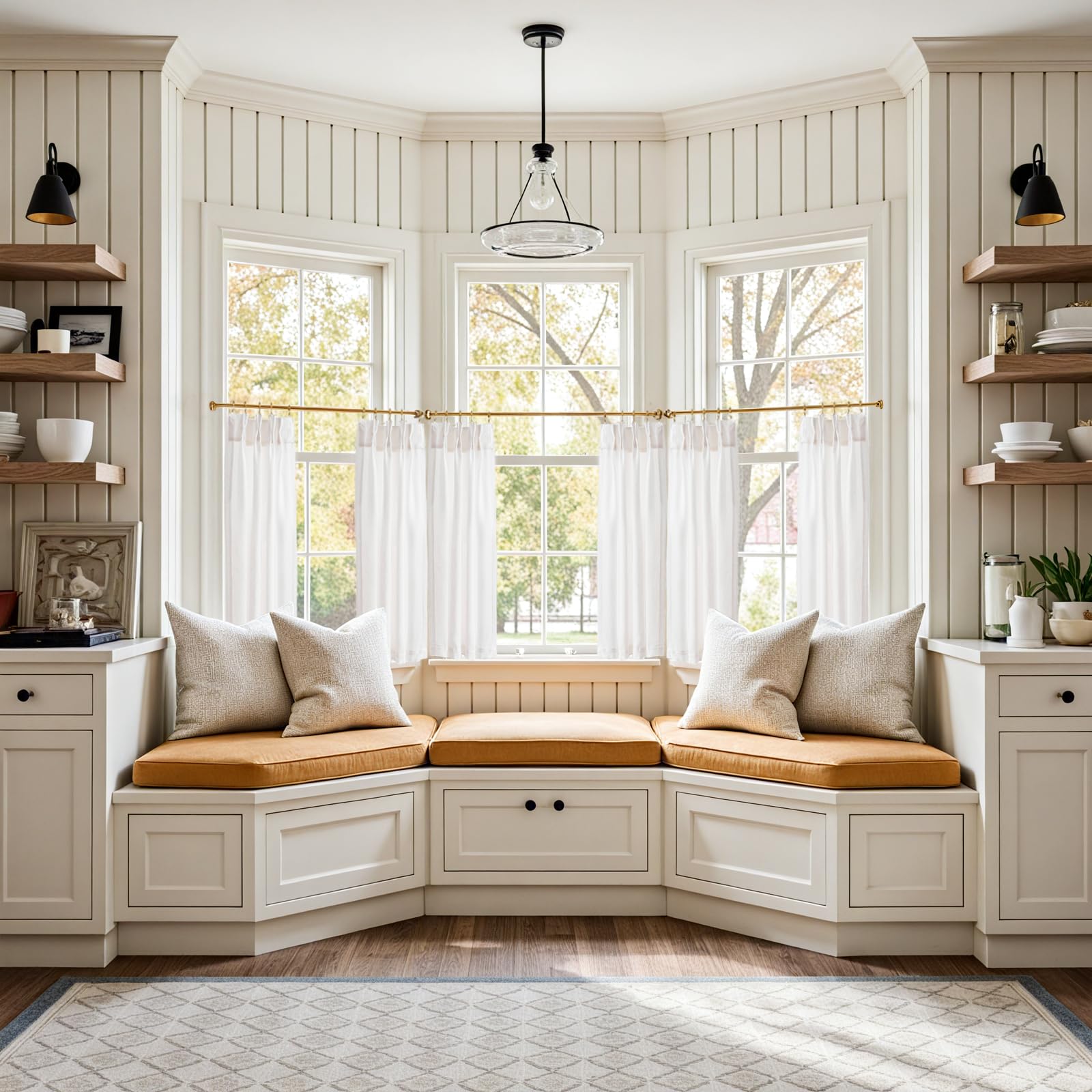 Photo 1 of jinchan Linen Pinch Pleated Kitchen Curtains 36 Inch 4 Panels, Natural Linen Tier Curtains Back Tab Beige Farmhouse Cafe, Light Filtering Small Window Drapes for Bathroom Laundry Room Off White