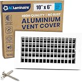 10" x 6" (Duct Hole Adjustable Vent Cover - HVAC Register Grille Aluminum
