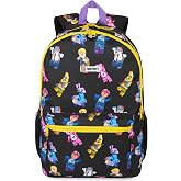 Get Trend Lego Fortnite Boys Backpack with Padded Adjustable Straps, 18 In | Elementary School Bag, Sports Holiday Casual Travel Book Bag, Back to School Supplies, Gifts for Boys (Black/Multi Fortnite)