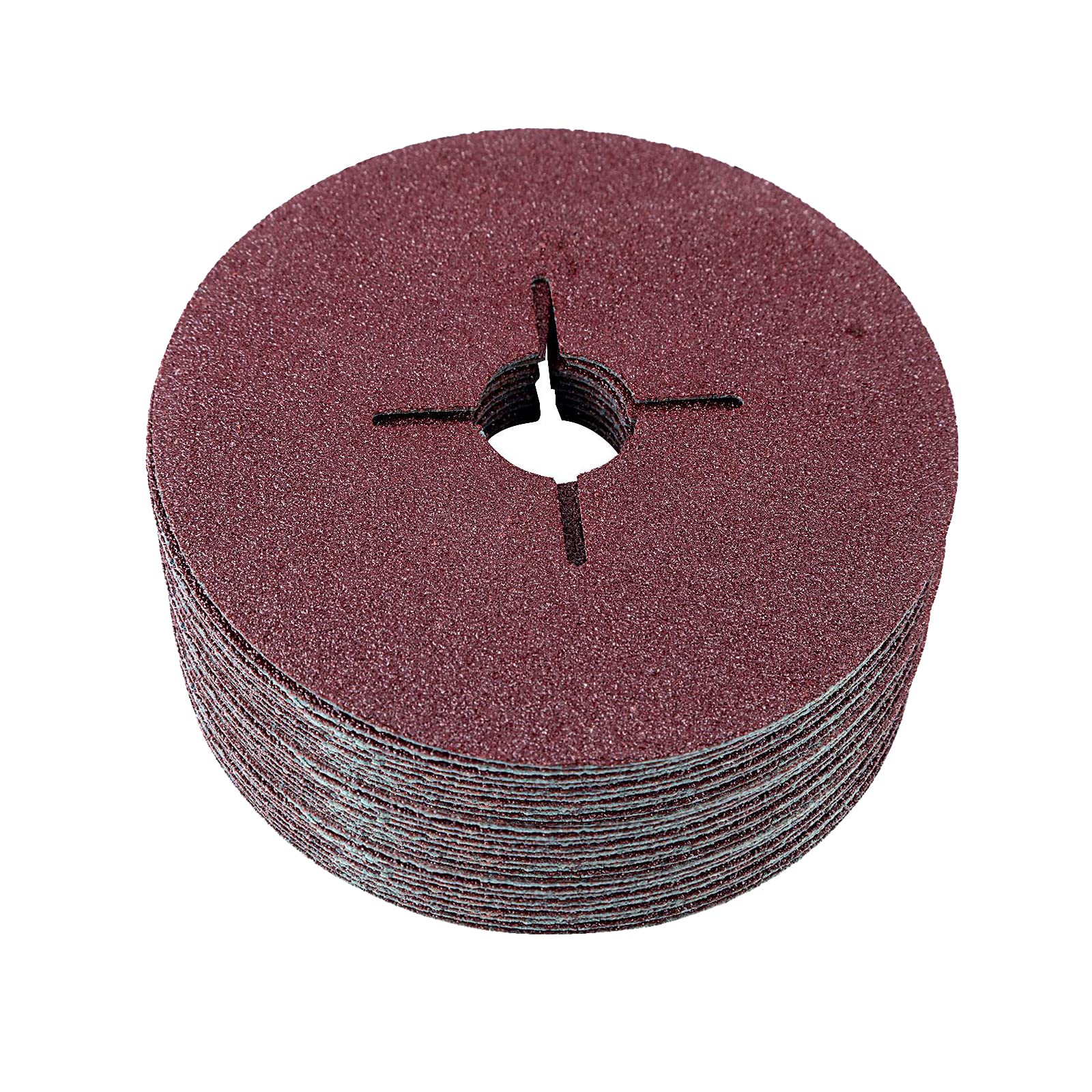 Dyna-Living 50Pcs 115mm Fibre Sanding Disc for Sanding & Grinding for Angle Grinder - 60 Grits