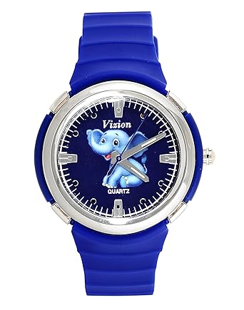 Vizion Analog Blue Dial (Jumbo-The Baby Elephant) Cartoon Character Watch for Kids-8828-2-3