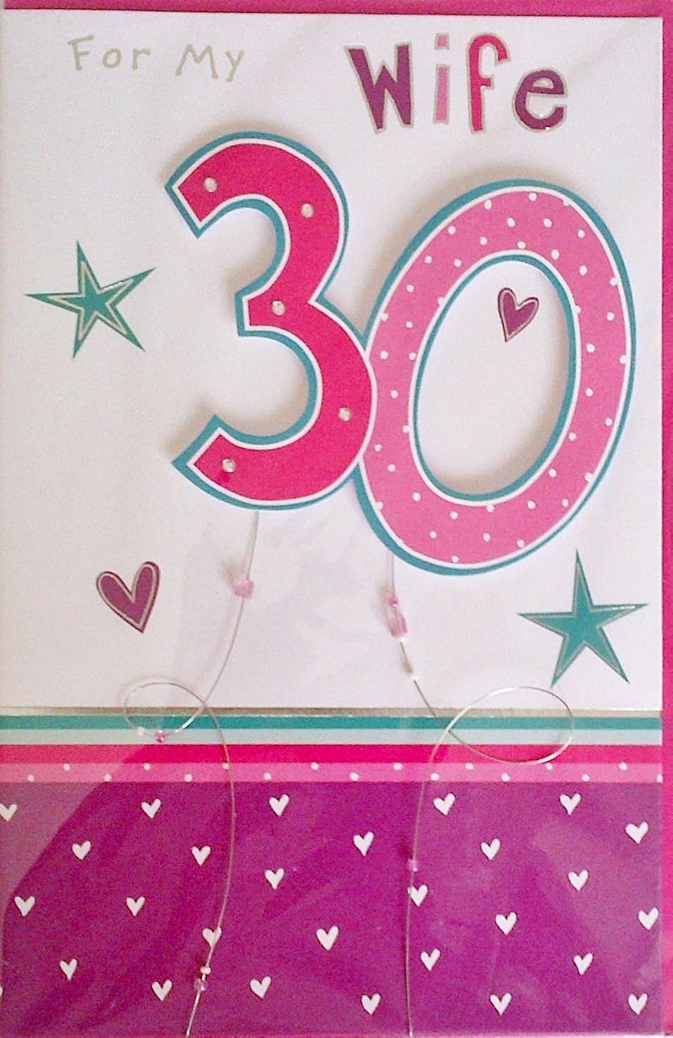 Happy birthday card wired and beaded 2D card For my