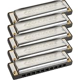 Hohner M2013 Rocket Harmonica, 5-pack