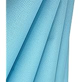 Zhenqing 14-Count Light Blue Aida Cloth - 75x100cm Pre-Cut 100% Cotton Evenweave Fabric for Cross Stitch & Embroidery (Light Blue, 30 * 39inch)
