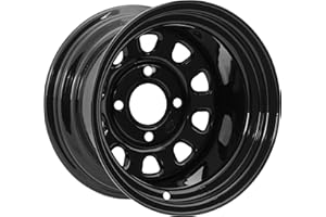 ITP Delta Steel Black Wheel with Machined Finish (12x7"/4x4mm)