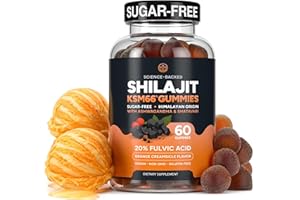 PURIFY LIFE Himalayan Shilajit Gummies for Men & Women - Shilajit with KSM-66 Ashwagandha & Shatavari for Energy, Hormone & Stress Support - Vegan, Sugar-Free, Non-GMO Adaptogens - Replace Resin or Capsules 60ct