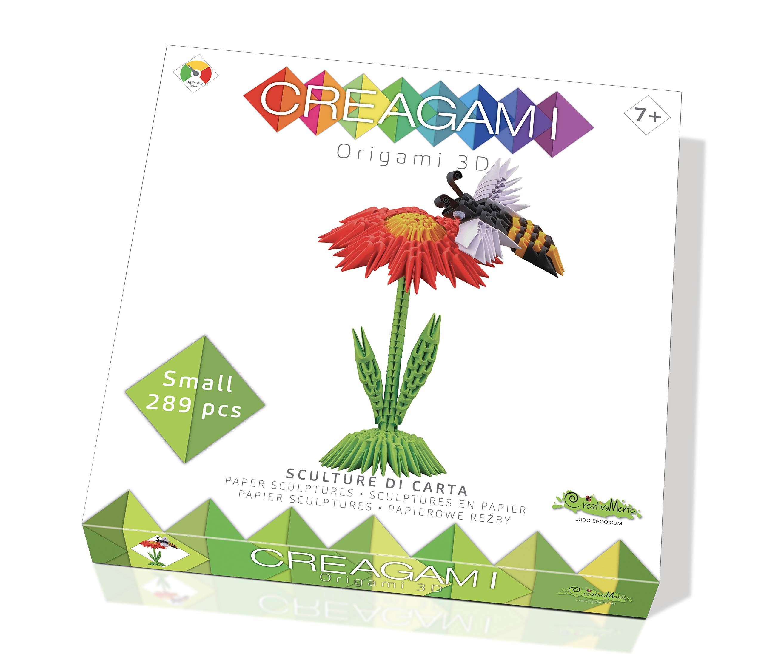 CreativaMind- Creagami Bee Creative Modular Origami Game, Multicoloured, 714