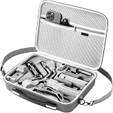 Gaekol RS 4 Mini Carrying Case, Portable PU Leather Storage Case Travel Shoulder Bag for DJI Ronin RS4 Mini Gimbal Stabilizer and Accessories