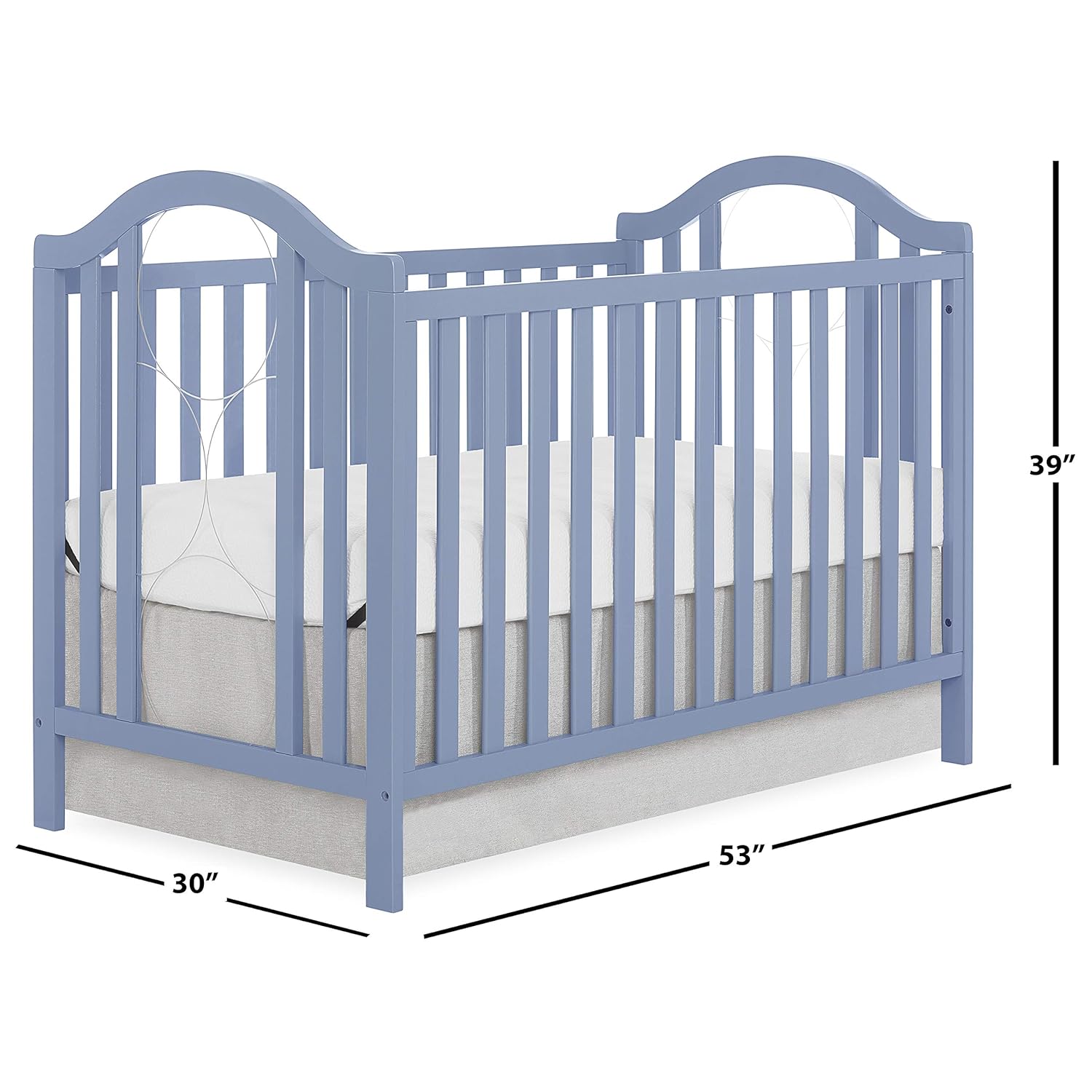 blue convertible crib