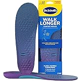 Dr. Scholl's Walk Longer Insoles - Comfortable Plush Foam Cushioning Inserts for Walking, Hiking, and Standing on Feet All-Day with Arch Support - Walk 50% Longer Without Muscle Fatigue