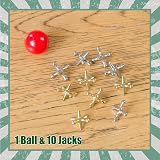 Toyrific Jacks Classic Kids Game Set 24 Jacks 1 Ball Pack of 2 view 6