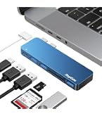 RayCue USB C Hub For MacBook Pro/Air - Thunderbolt 3 Adapter With 3x USB 3.0, SD/TF Card Reader, 100W PD