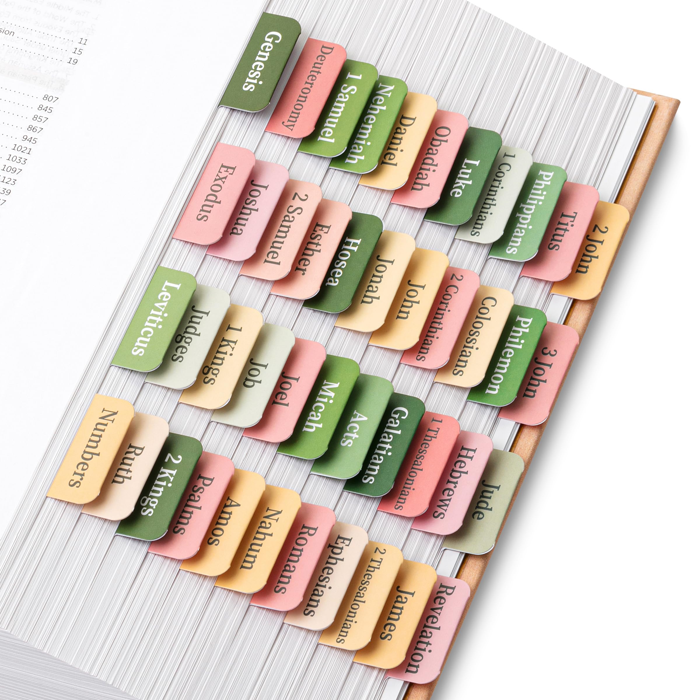 Mr. Pen- Bible Tabs, 75 Tabs, Colorful, Laminated Bible Tabs for Women ...