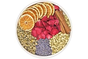 PEXTIAN Simmer Pot Potpourri, Sweet Dreams Stovetop Potpourri with Jasmine, Lavender, Rose, Orange and Cinnamon, Simmering Potpourris for Home Fragrance, Odor Removal, Holiday, Relaxing, Housewarming Gift