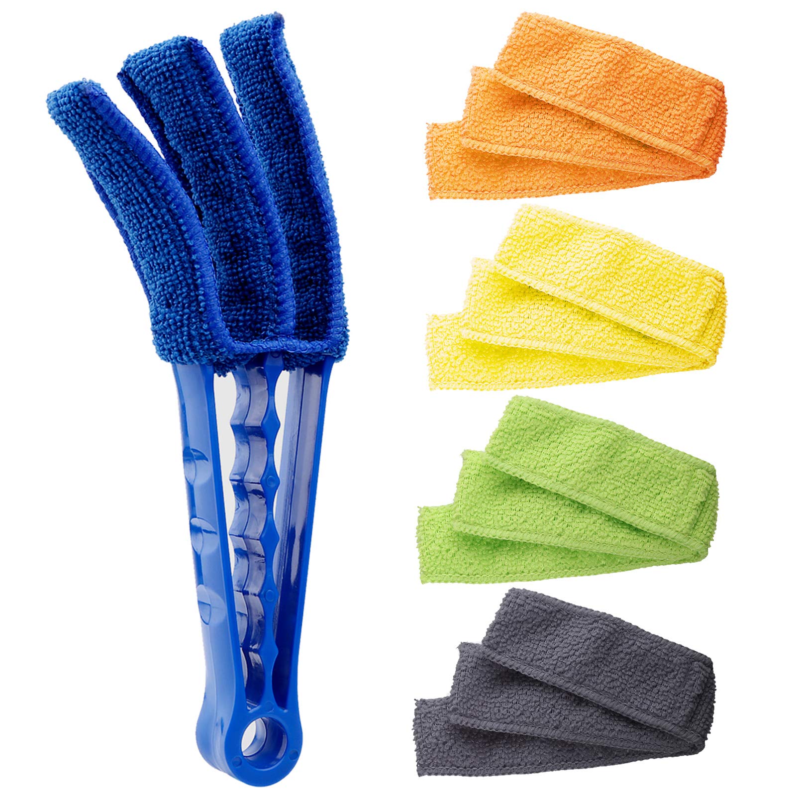 Photo 1 of Hiware Window Blind Cleaner Duster Brush with 5 Microfiber Sleeves - Blind Cleaner Tools for Window Shutters Blind Air Conditioner Jalousie Dust