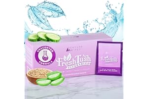 Venture Wipes FreshTush Flushables Unscented - Premium Quality Personal Cleansing Wipes - Gentle on Sensitive Skin - Hygienic & Portable - Ideal for On-The-Go and Daily Use - 30 Count