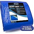 Waterproof Tarps 16x20 - Multi Purpose 5 MIL Tarp - High Durability 16x20 Tarp - Construction, Rain Shelter, Outdoor Cover and Camping Use