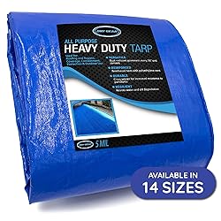 Waterproof Tarps 10x18 - Multi Purpose 5 MIL Tarp