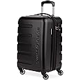 SwissGear 7366 Hardside Expandable Luggage with Spinner Wheels, Black, Carry-On 19-Inch