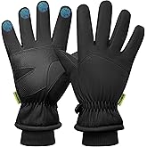 Elwichen Mens Winter Gloves Waterproof Windproof for Cold Weather, Touchscreen Gloves for Driving, Running, Hiking, etc