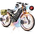 eAhora 2025 Launch Romeo Pro 3/Pro 2 5000W/4000W 50Mph/46Mph Dual Motor Electric Bike for Adults 60V/52V/48V 80Ah/70Ah/60Ah 200+Miles Long Range Ebike 26 * 4.0" Fat Tire Electric Mountain Bike