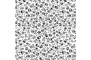 Underglaze Transfers, Ceramic Decals - Mini Skull (19 x 13 inch) (Black)