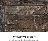 KLARSTEIN Alpbach Electric Fireplace 1800W Stone Effect Resin Frame Realistic view 5