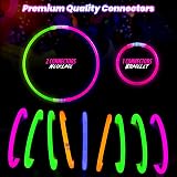 The Glowhouse Premium 206 Piece Glow Stick Party Set with Connectors view 7