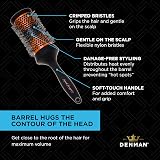 Denman DHH4 Large Thermo Ceramic Hourglass Hot Curl Brush Orange Black view 5
