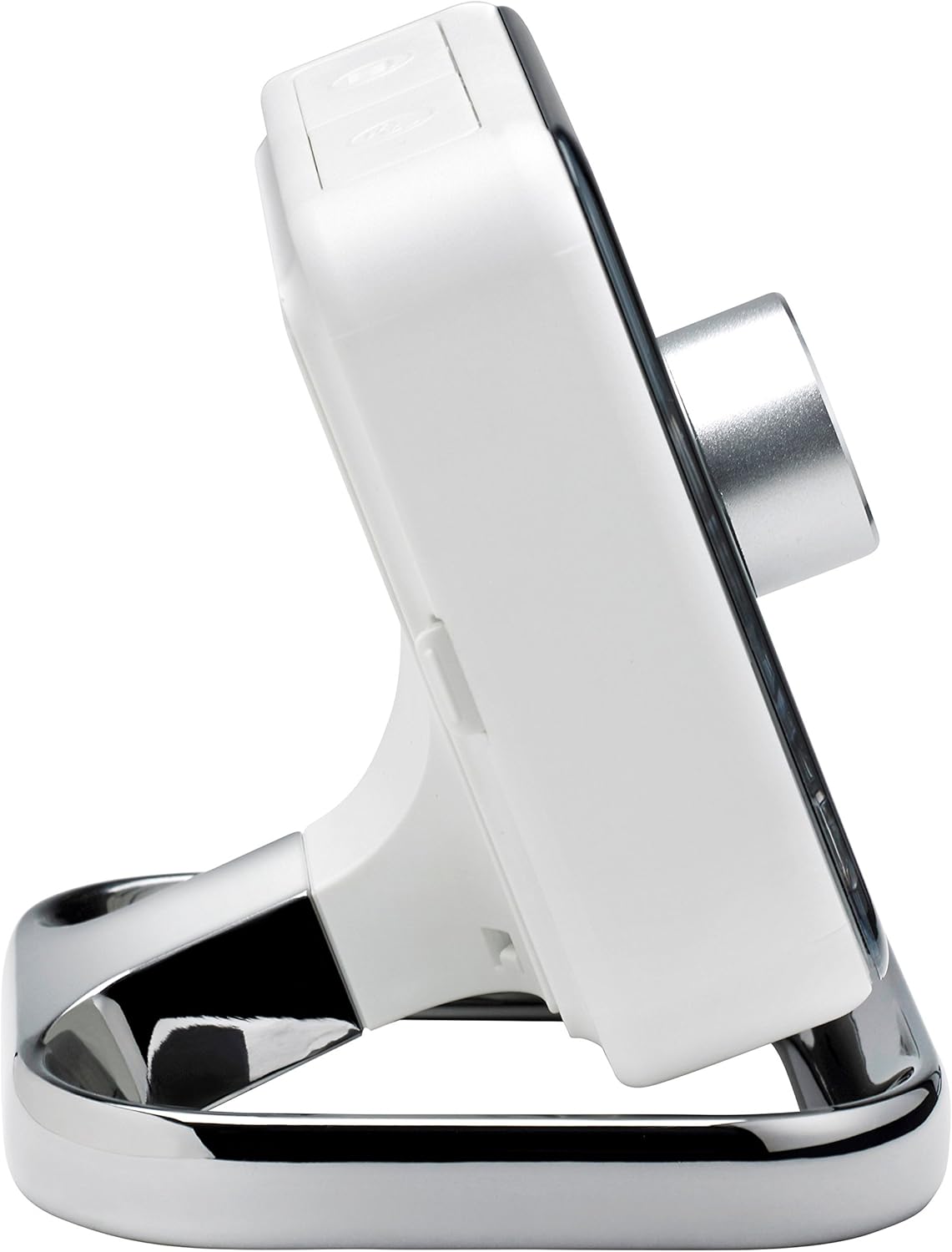 Hive Thermostat Stand Chrome & Active Thermostat Frame Cover Wood Effect BigaMart