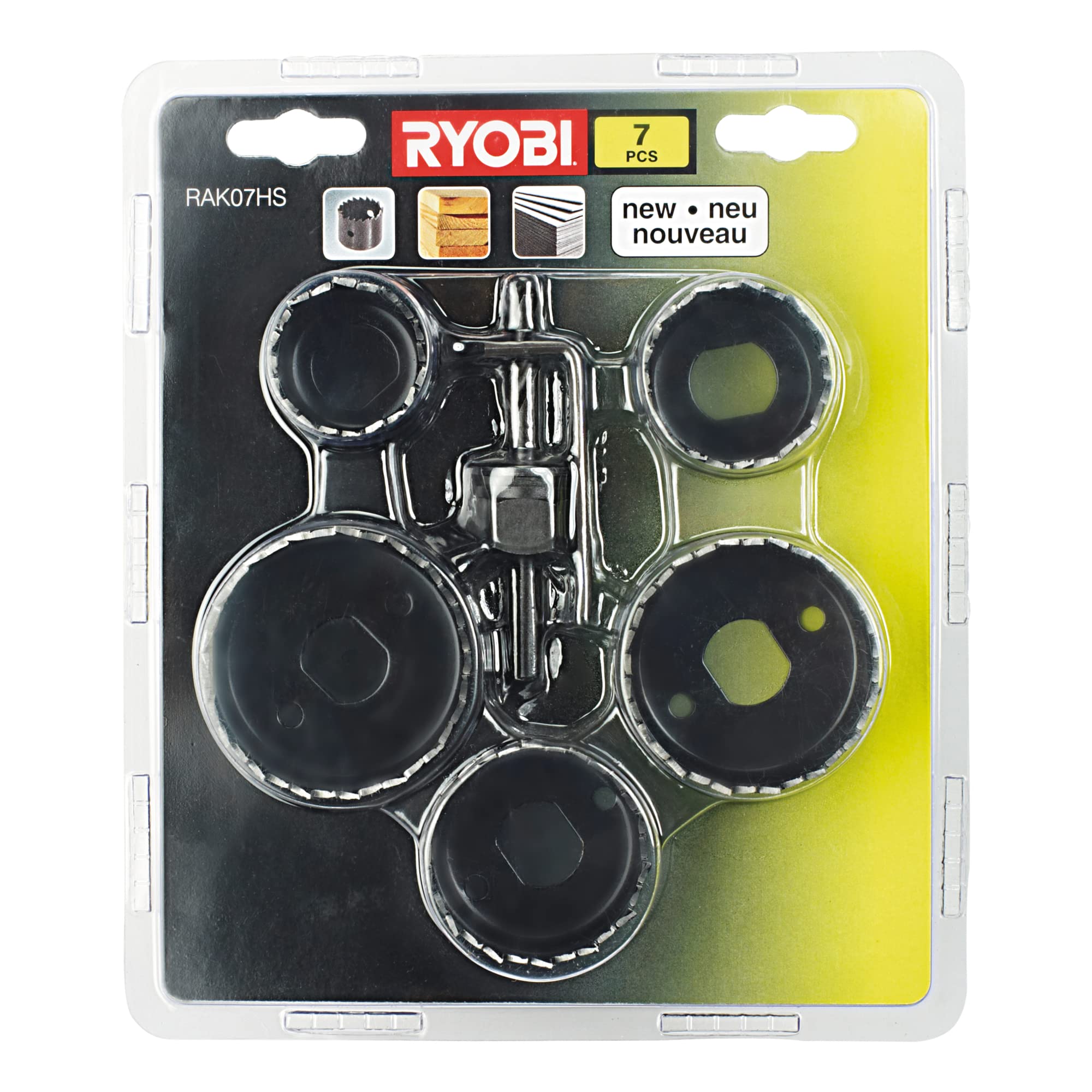 Ryobi RAK07HS Hole Saw Kit (7 Pieces)