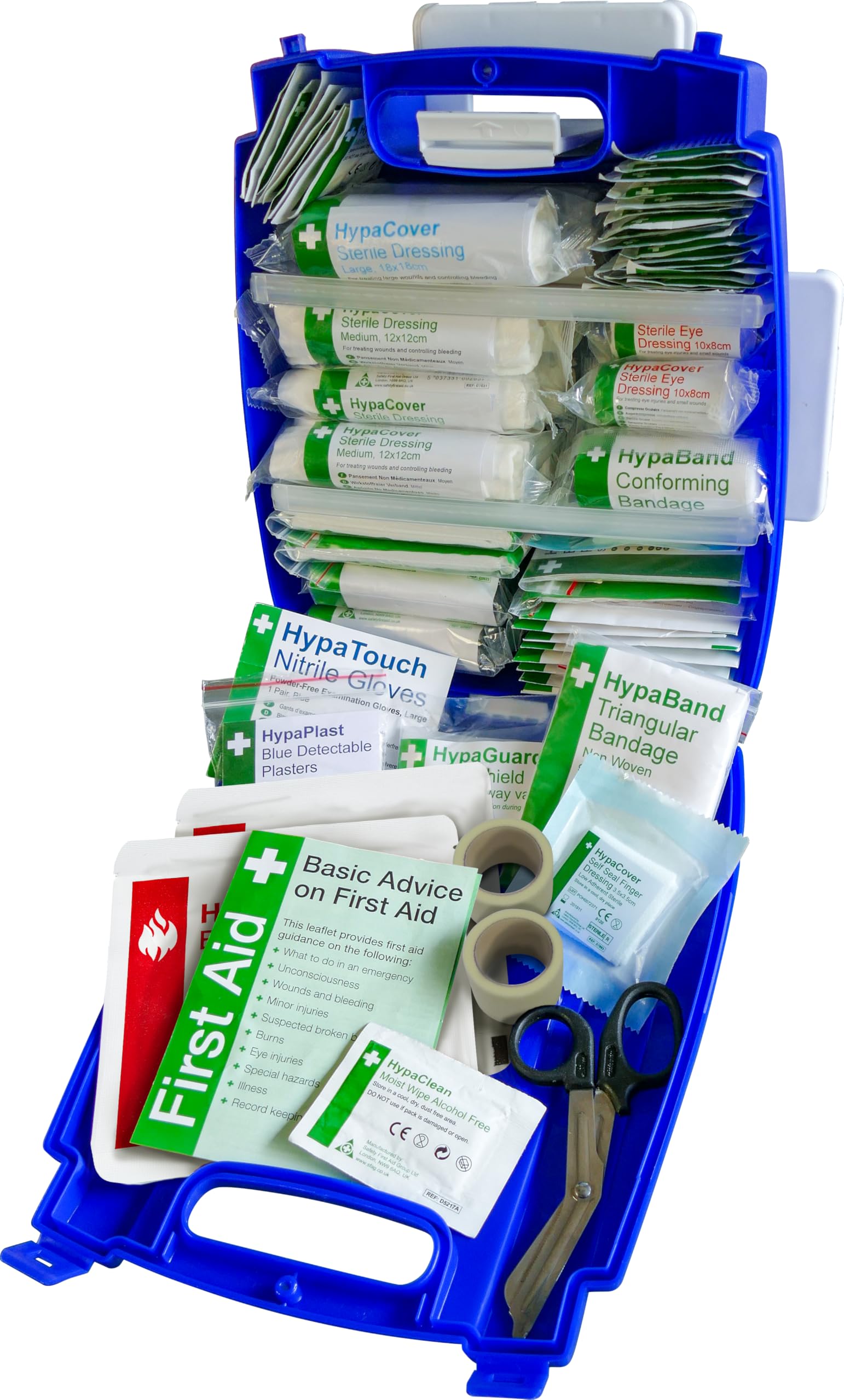 Safety First Aid Group K313BMD Evolution Plus Catering Kitchen First Aid Kit British Standard 8599, Medium Fully-Stocked 11-20 Persons