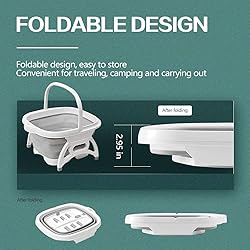 Lejesth Large Collapsible Foot Soaking Bath Basin