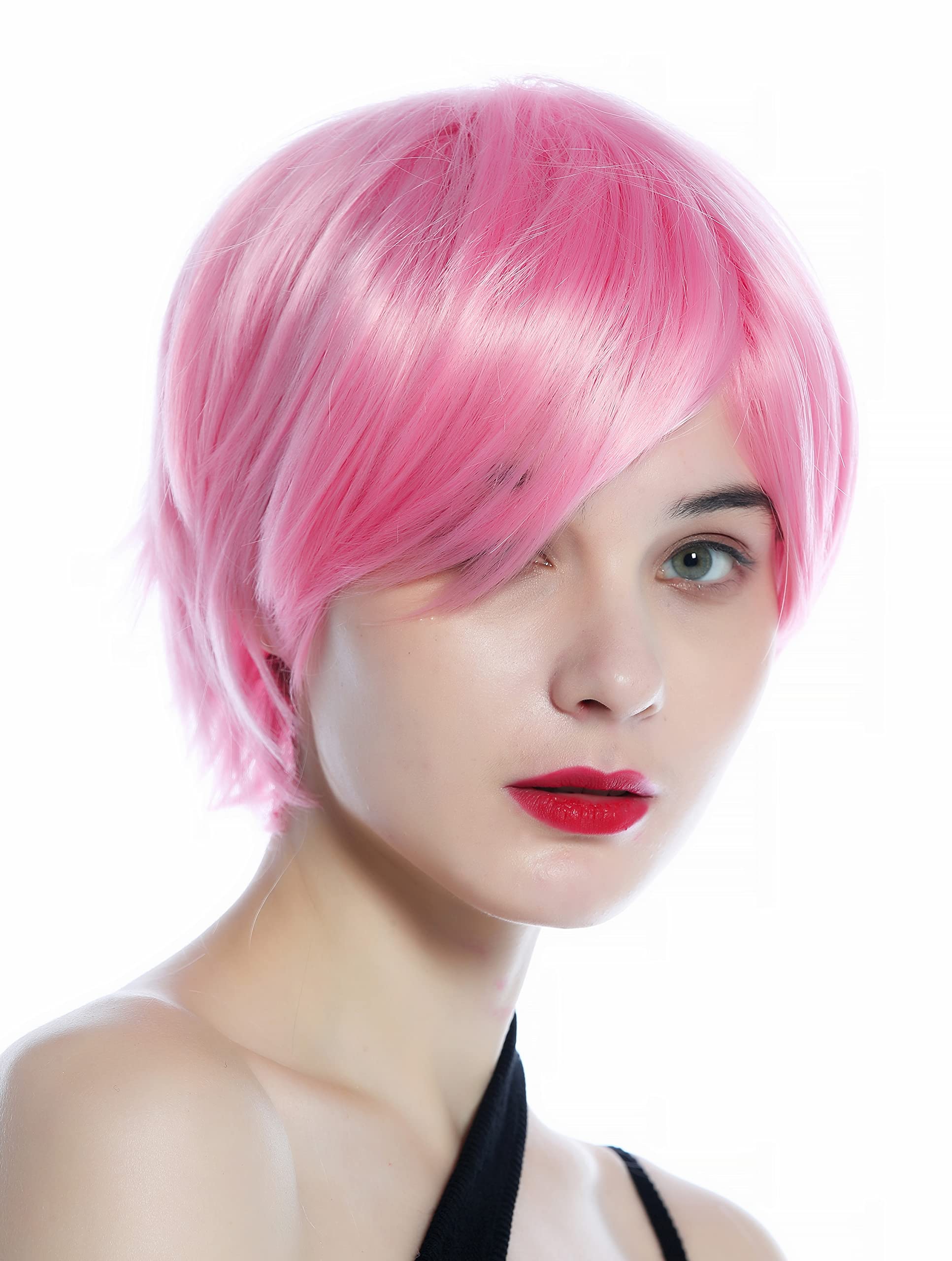 WIG ME UP - SZL0855-2311/1920 Wig Ladies Wig Cosplay unisex short straight parting Pink hues