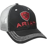 Ariat Men's Black Red Gray Mesh Hat
