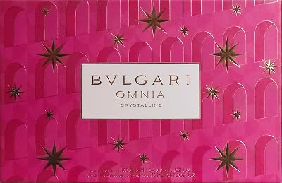Bvlgari Omnia Crystalline 3 Pc Gift Set 3.4oz EDT Spray Lotion Women New